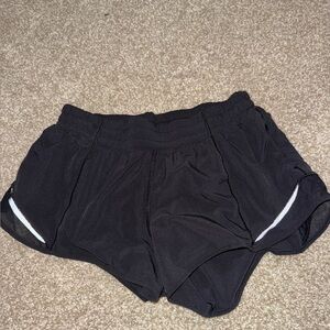 Black Lululemon Hotty Hot Shorts